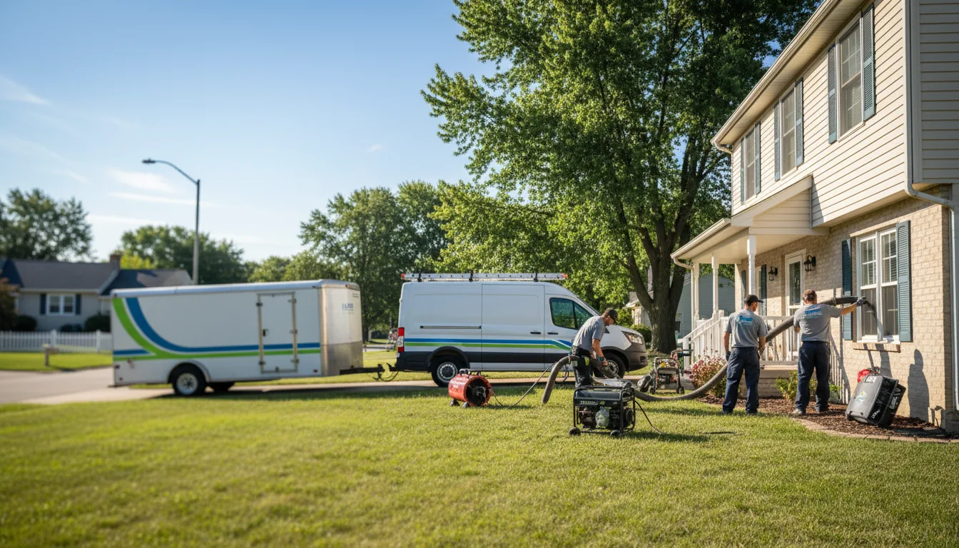 Flooded Basement Restoration And Cleanup With Repair in Camden, OH near me